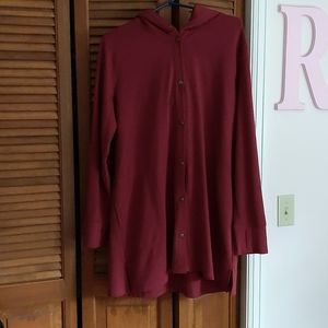 Cuddl duds hooded sweatshirt long large